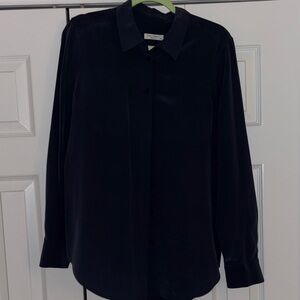 Equipment Charcoal Button-Up Blouse